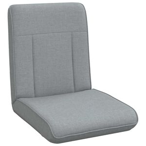 vidaXL Fauteuil de sol Gris clair 50 x 73 x 60 cm tissu