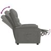vidaXL Fauteuil inclinable Gris foncé Tissu