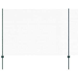 vidaXL Cl&ocirc;ture hexagonale avec poteau 25 x 1,6 m Vert Maille