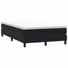 vidaXL Sommier &agrave; lattes de lit avec matelas noir 120x220 cm velours