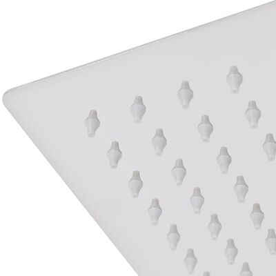 vidaXL Tête de douche plongeante carrée en acier inoxydable 40x40 cm
