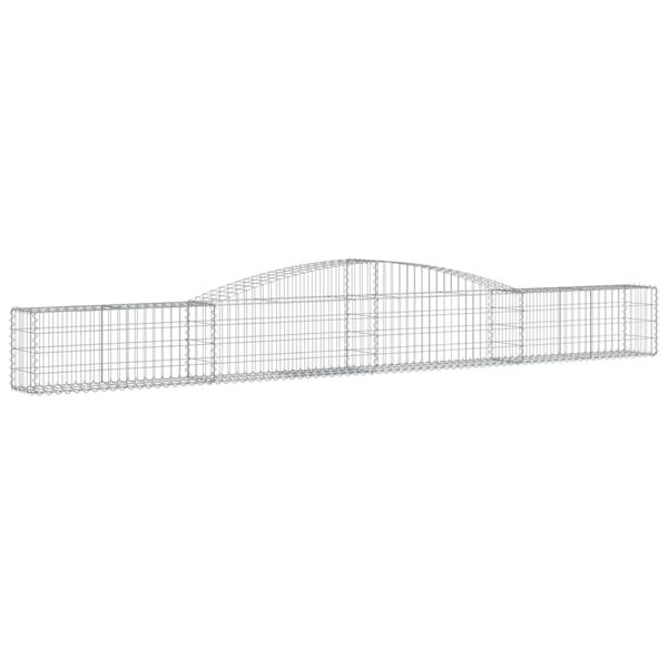 vidaXL Paniers &agrave; gabions arqu&eacute;s 9 pcs 400x30x40/60 cm Fer galvanis&eacute;
