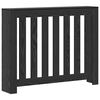 vidaXL Cache-Radiateur Ch&ecirc;ne noir 104 x 20 x 82 cm Bois d'ing&eacute;nierie
