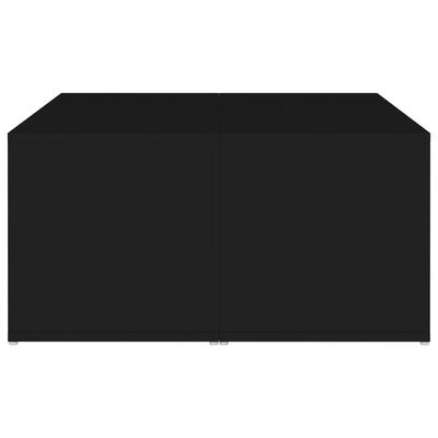 vidaXL Tables basses 4 pcs Noir 33x33x33 cm Aggloméré