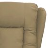 vidaXL Fauteuil de massage Cappuccino Similicuir