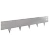 vidaXL Bordure de Pelouse 10 pcs 100 x 20 cm Acier Argent&eacute;