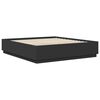 vidaXL Cadre de lit Noir 200 x 200 cm Bois d'ing&eacute;nierie