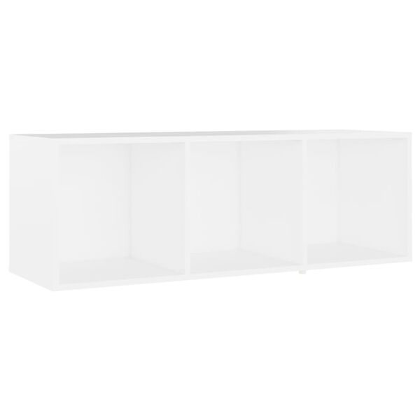 vidaXL Meuble TV Blanc 107x35x37 cm Bois d’ingénierie