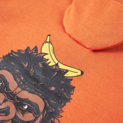 Sweatshirt pour enfants orange foncé 92