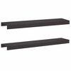 vidaXL Profil&eacute; de recouvrement de jardin 2 pc 100 x 20 x 5 cm Acier
