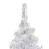 vidaXL Arbre de No&euml;l artificiel pr&eacute;-&eacute;clair&eacute;/boules argent&eacute; 180 cm PET