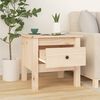 vidaXL Tables d'appoint 2 pcs 40x40x39 cm Bois massif de pin