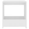 vidaXL Table d'appoint blanc 50x26x50 cm bois d'ingénierie