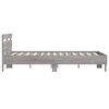 vidaXL Cadre de lit sans matelas sonoma gris 135x190 cm
