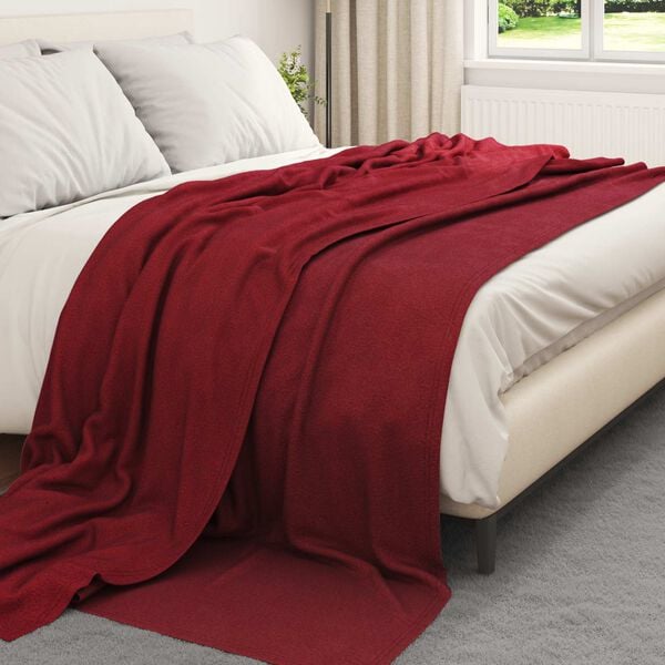 vidaXL Couvertures &agrave; jeter 24 pcs Rouge Bordeaux 270 x 240 cm Toison