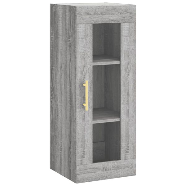 vidaXL Armoire murale sonoma gris 34,5x34x90 cm