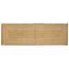 vidaXL Tapis de zone Beige 80 x 400 cm Jute