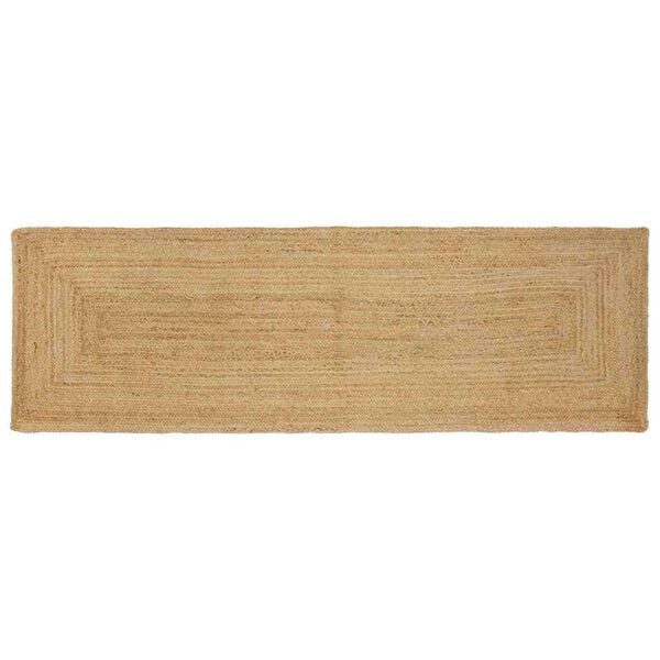 vidaXL Tapis de zone Beige 80 x 400 cm Jute