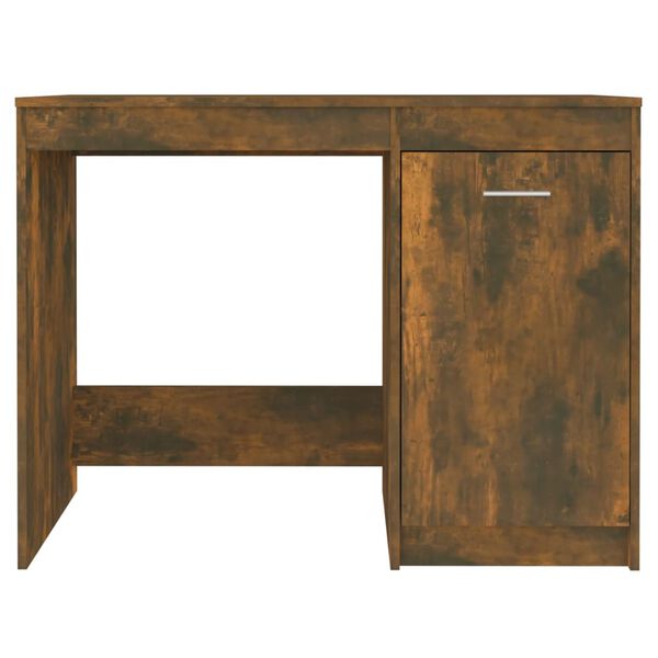 vidaXL Bureau Ch&ecirc;ne fum&eacute; 100x50x76 cm Bois d'ing&eacute;nierie