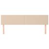 vidaXL T&ecirc;tes de lit 2 pcs Cappuccino 100x5x78/88 cm Similicuir