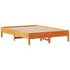 vidaXL Cadre de lit sans matelas cire marron 160x200cm bois pin massif
