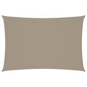 vidaXL Voile de parasol tissu oxford rectangulaire 3x5 m taupe