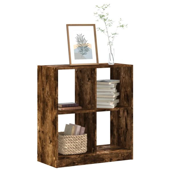vidaXL Biblioth&egrave;que ch&ecirc;ne fum&eacute; 68,5x32x75 cm bois d'ing&eacute;nierie