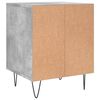 vidaXL Tables de chevet 2 pcs gris béton 40x35x50 cm bois d’ingénierie