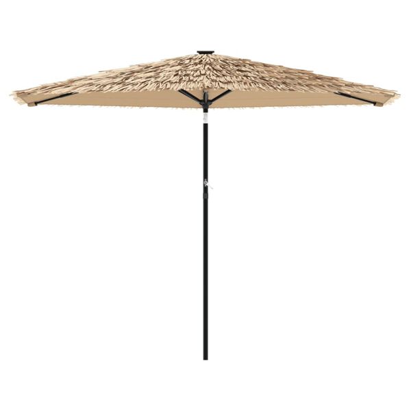 vidaXL Parasol de jardin avec mât en acier marron 288x288x225 cm