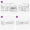 vidaXL Ensemble de canap&eacute;s d'ext&eacute;rieur 6 pcs Naturel et Beige