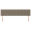vidaXL Têtes de lit 2 pcs Taupe 100x5x78/88 cm Tissu