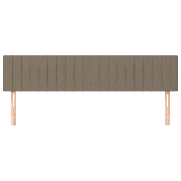 vidaXL Têtes de lit 2 pcs Taupe 100x5x78/88 cm Tissu