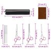 vidaXL Ensemble de ciseaux de toilettage pour chien 4 pcs