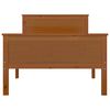 vidaXL Cadre de lit sans matelas Marron miel Bois pin massif 90x200 cm