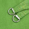 vidaXL Voile d'ombrage 160 g/m&sup2; Vert clair 3,5x3,5x4,9 m PEHD