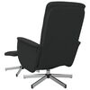 vidaXL Fauteuil de massage inclinable avec repose-pied noir tissu