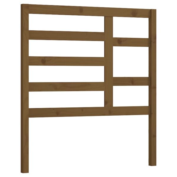 vidaXL T&ecirc;te de lit Marron miel 106x4x104 cm Bois massif de pin