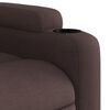 vidaXL Fauteuil inclinable &eacute;lectrique marron fonc&eacute; tissu