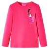 vidaXL T-shirt enfants &agrave; manches longues rose vif 116