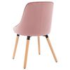 vidaXL Chaises &agrave; manger lot de 2 Rose Velours