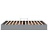 vidaXL Lit de Rangement avec matelas Gris clair 135 x 190 cm tissu