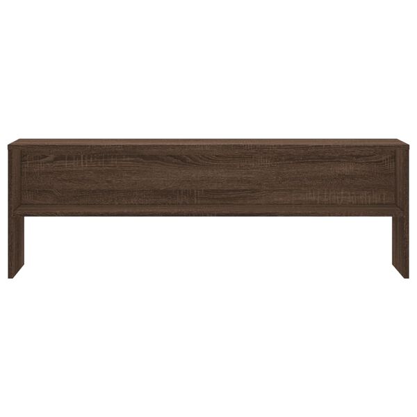 vidaXL Meuble TV ch&ecirc;ne marron 120x40x40 cm bois d'ing&eacute;nierie