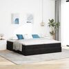 VidaXL Cadre de lit ottoman avec matelas noir 200x200cm velours