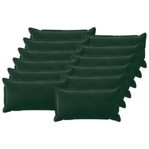 vidaXL Coussin avec oreiller HOUTEN 12 pc Vert fonc&eacute; Fl&oslash;jl