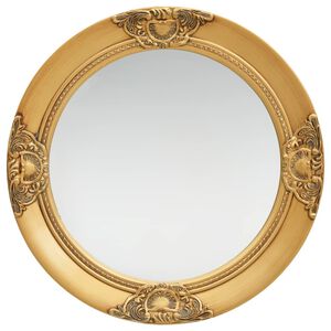 vidaXL Miroir mural style baroque 50 cm Dor&eacute;