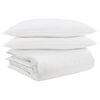 vidaXL Ensemble de Duvet avec oreiller 3 pcs Blanc Plume de canard