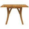 vidaXL Table de jardin 110x110x75 cm Bois d'acacia solide