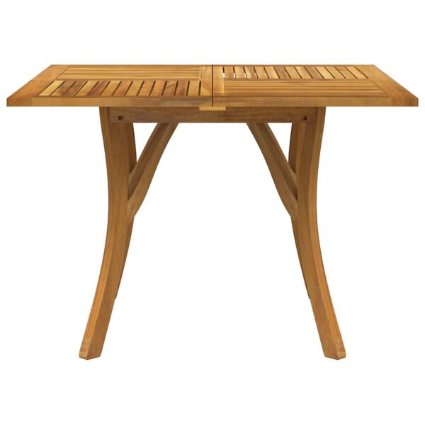vidaXL Table de jardin 110x110x75 cm Bois d'acacia solide