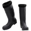 vidaXL Bottes de pluie avec chaussettes amovibles noir taille 42 PVC