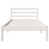 vidaXL Cadre de lit Blanc 208.6 x 157.6 x 69.4 cm Pin massif